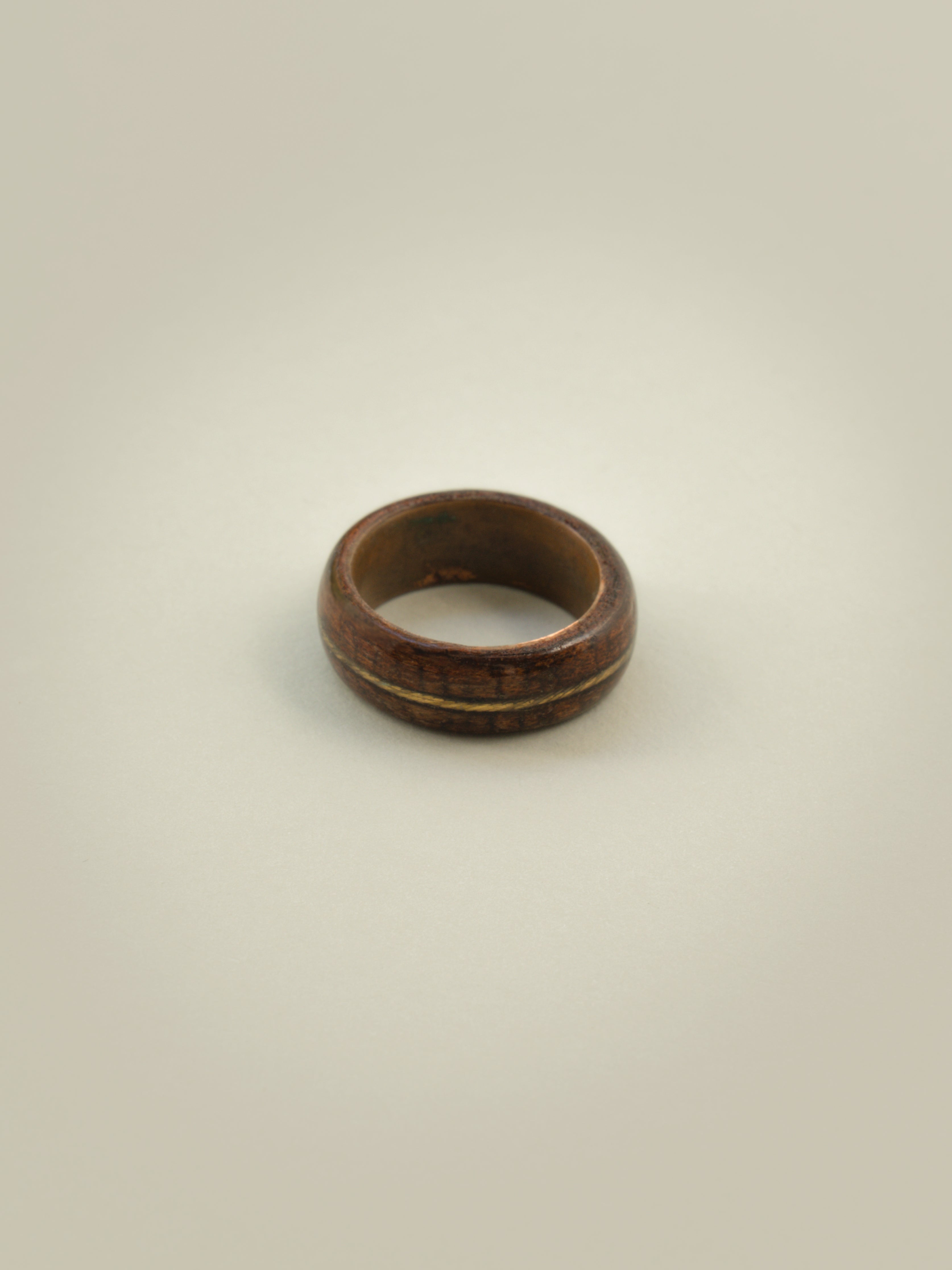 Red Cedar and guitar string on Copper