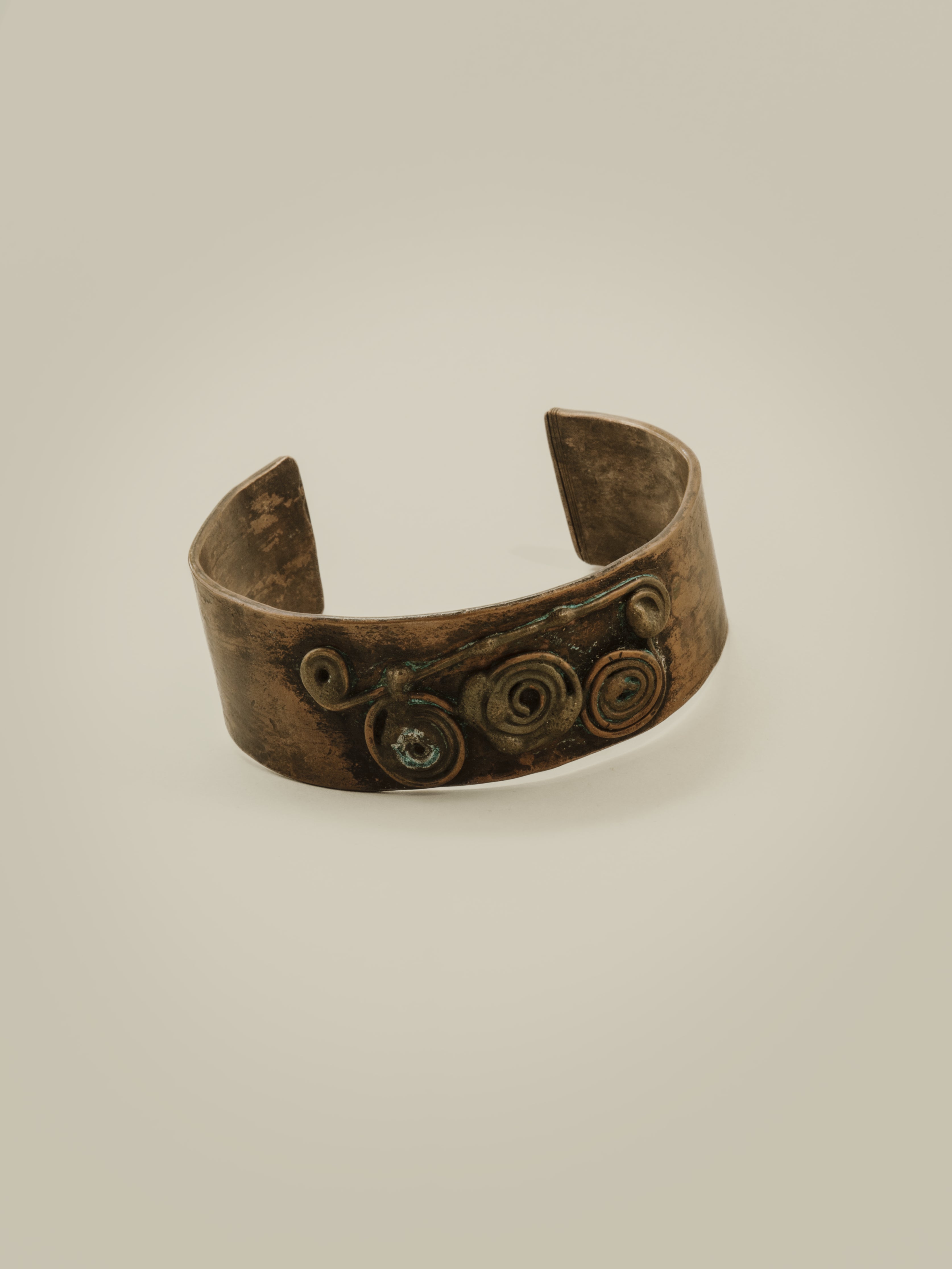 Clad Verdigris Copper Bangle