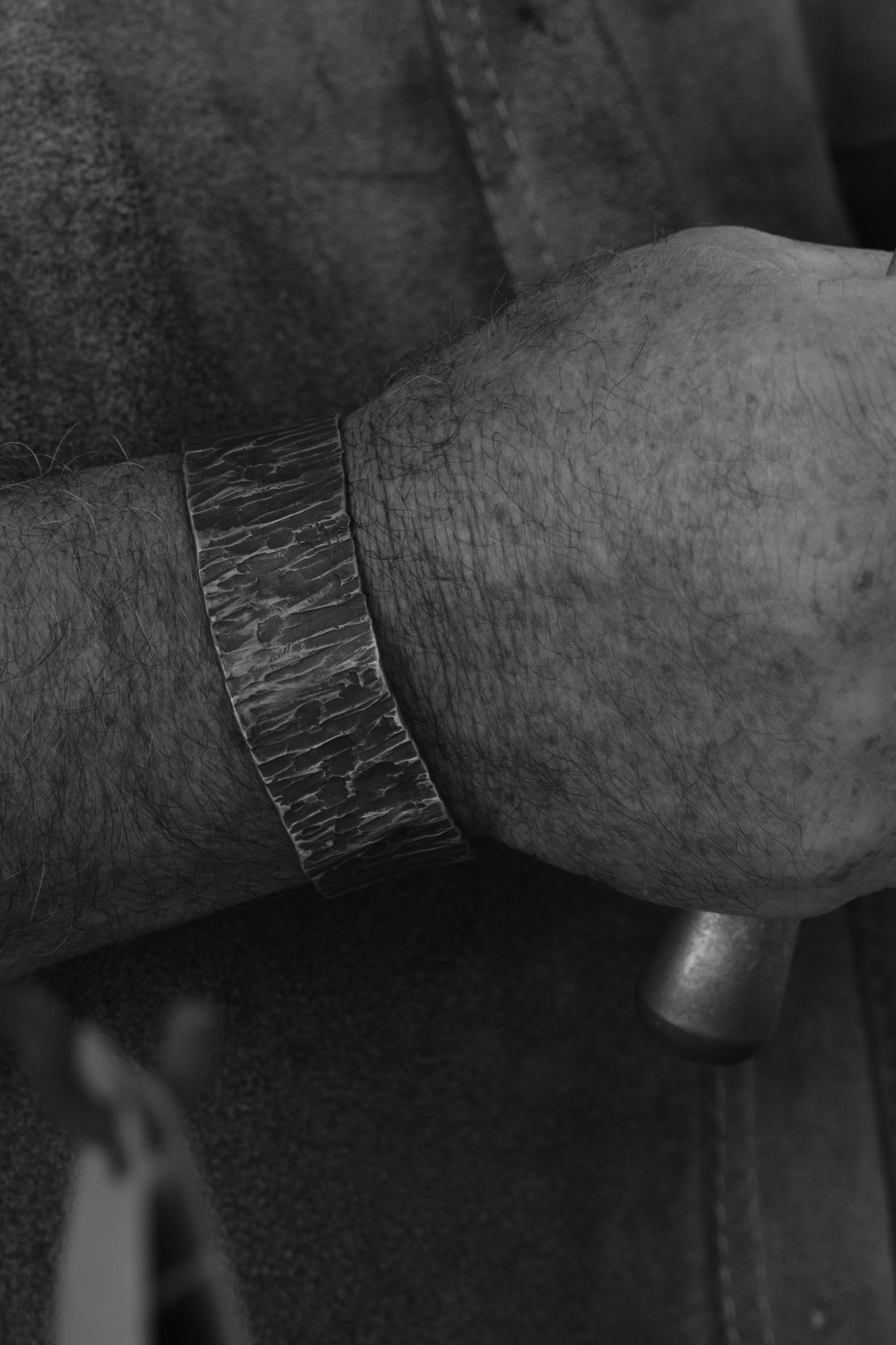 Clad Verdigris Copper Bangle